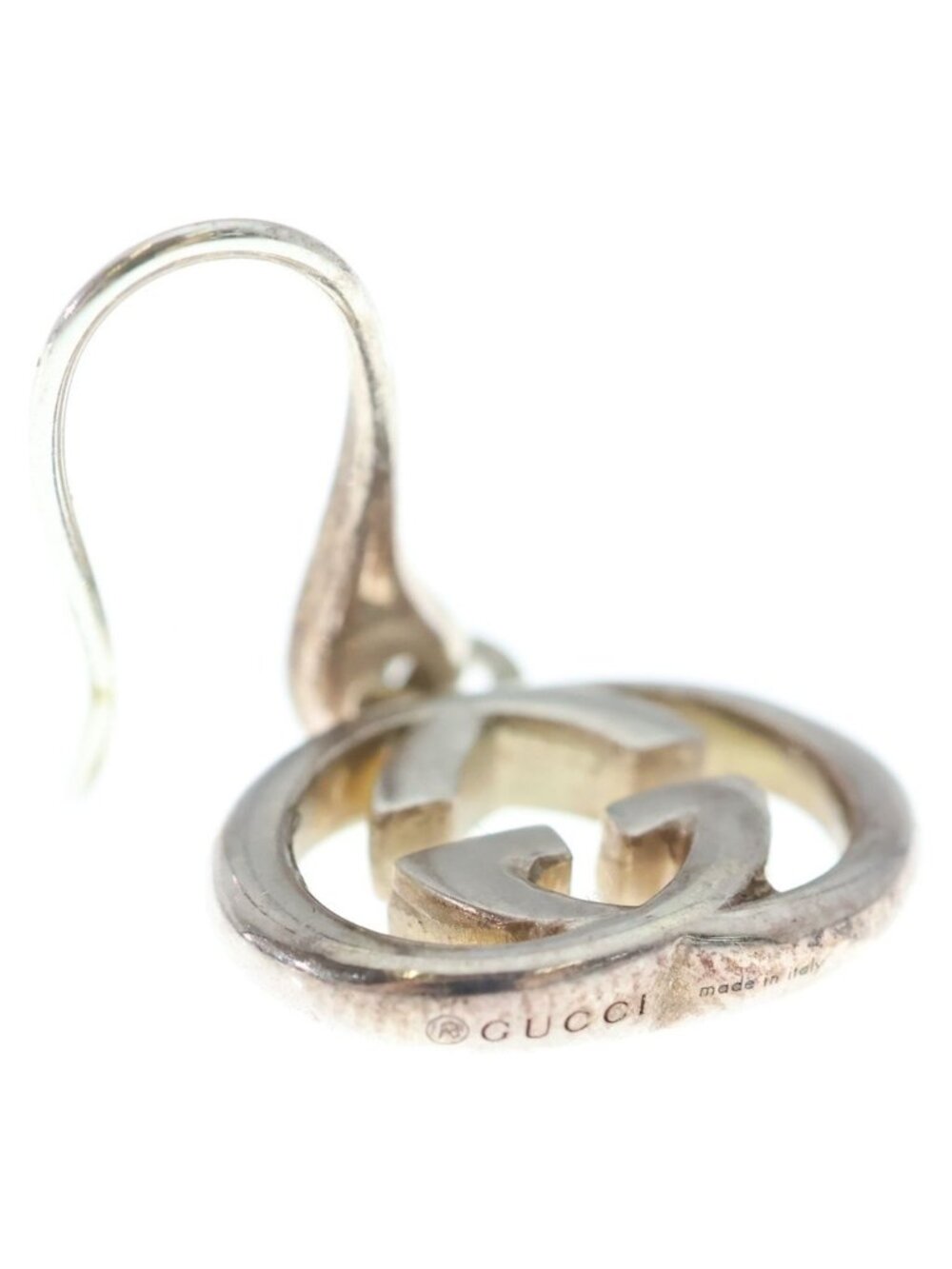 Gucci Interlocking Earrings Silver - Picture 5 of 6